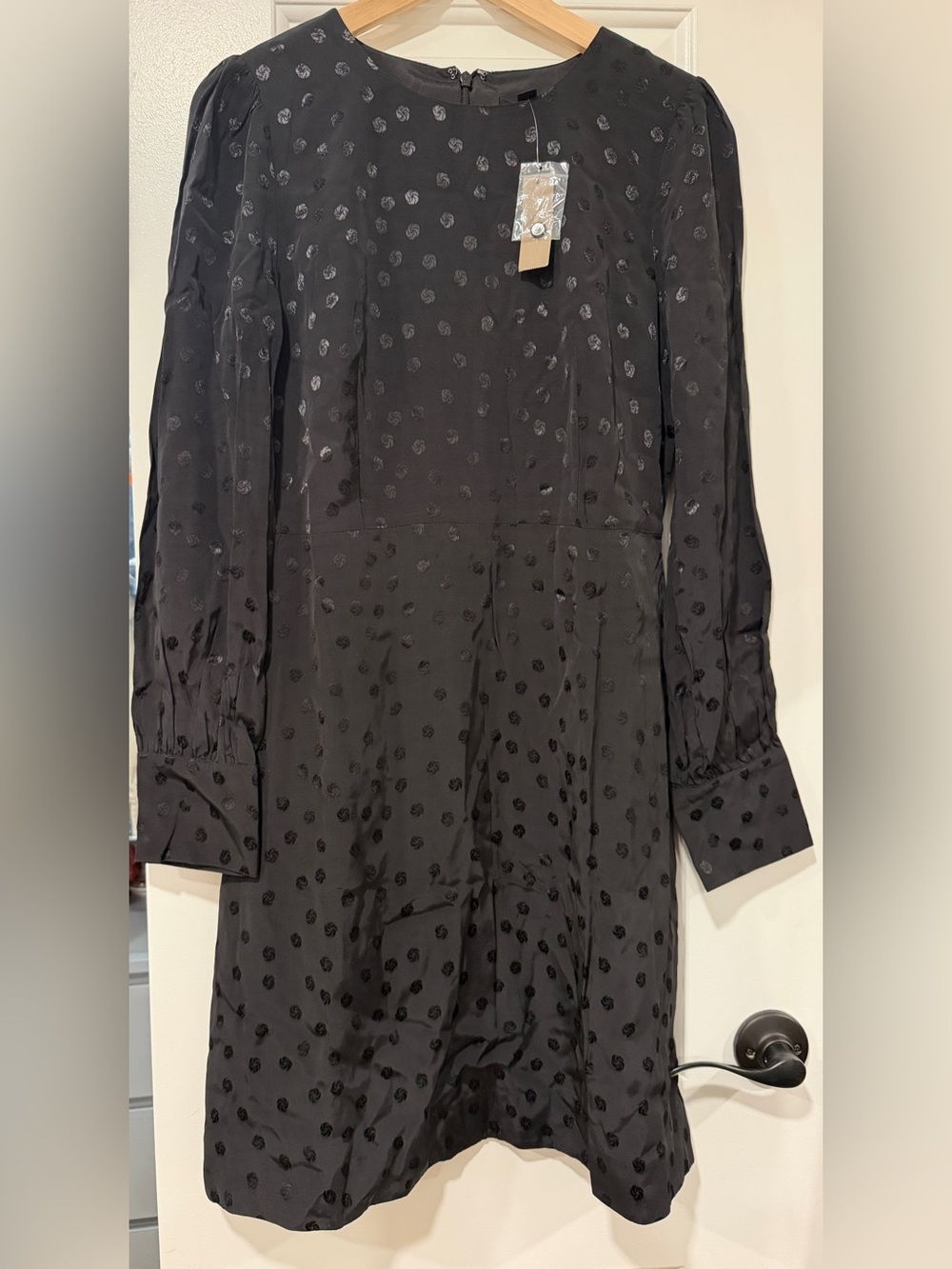 J. Crew Black Long Sleeve Dress